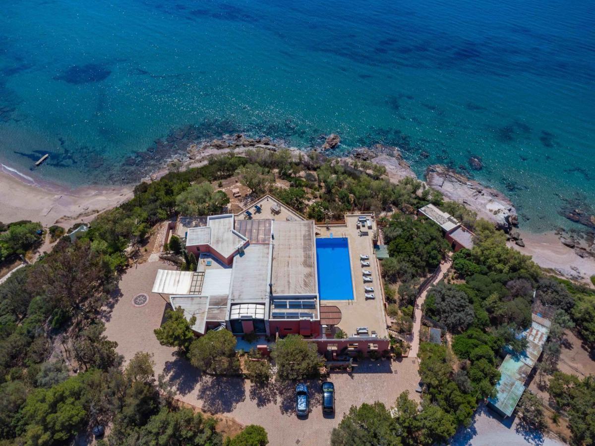 Black Diamond Beachfront Pool Villa Pasithea In Sounio, Athens Cap Cap Sounion Extérieur photo