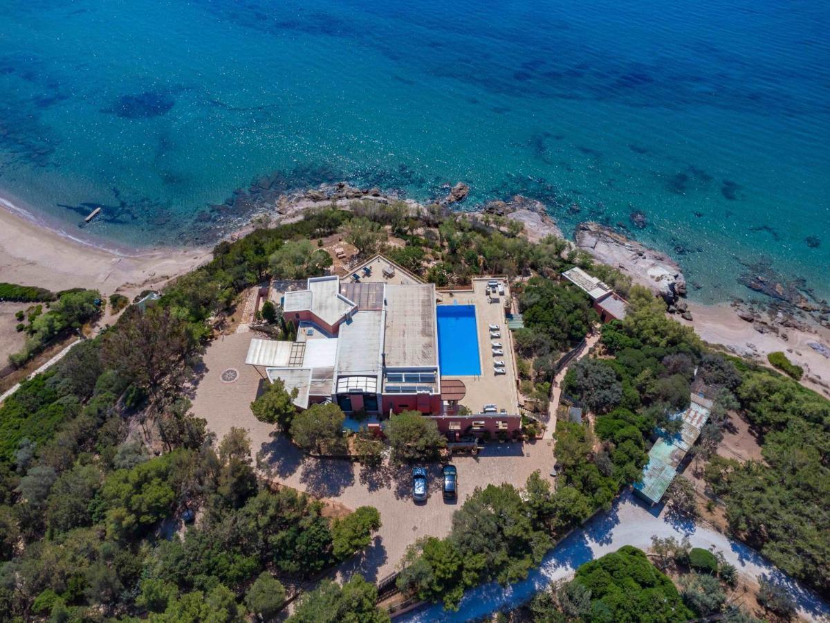 Black Diamond Beachfront Pool Villa Pasithea In Sounio, Athens Cap Cap Sounion Extérieur photo