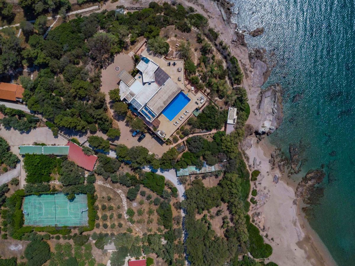Black Diamond Beachfront Pool Villa Pasithea In Sounio, Athens Cap Cap Sounion Extérieur photo