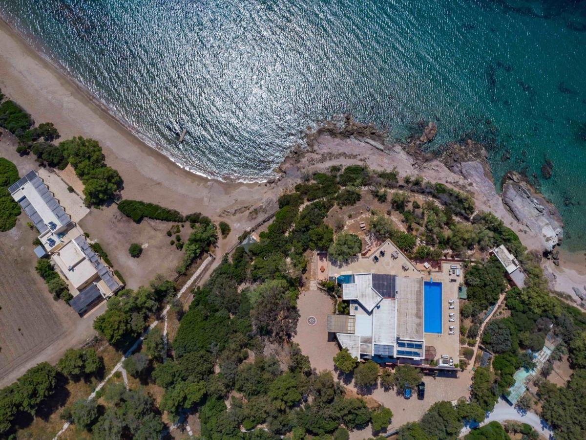 Black Diamond Beachfront Pool Villa Pasithea In Sounio, Athens Cap Cap Sounion Extérieur photo