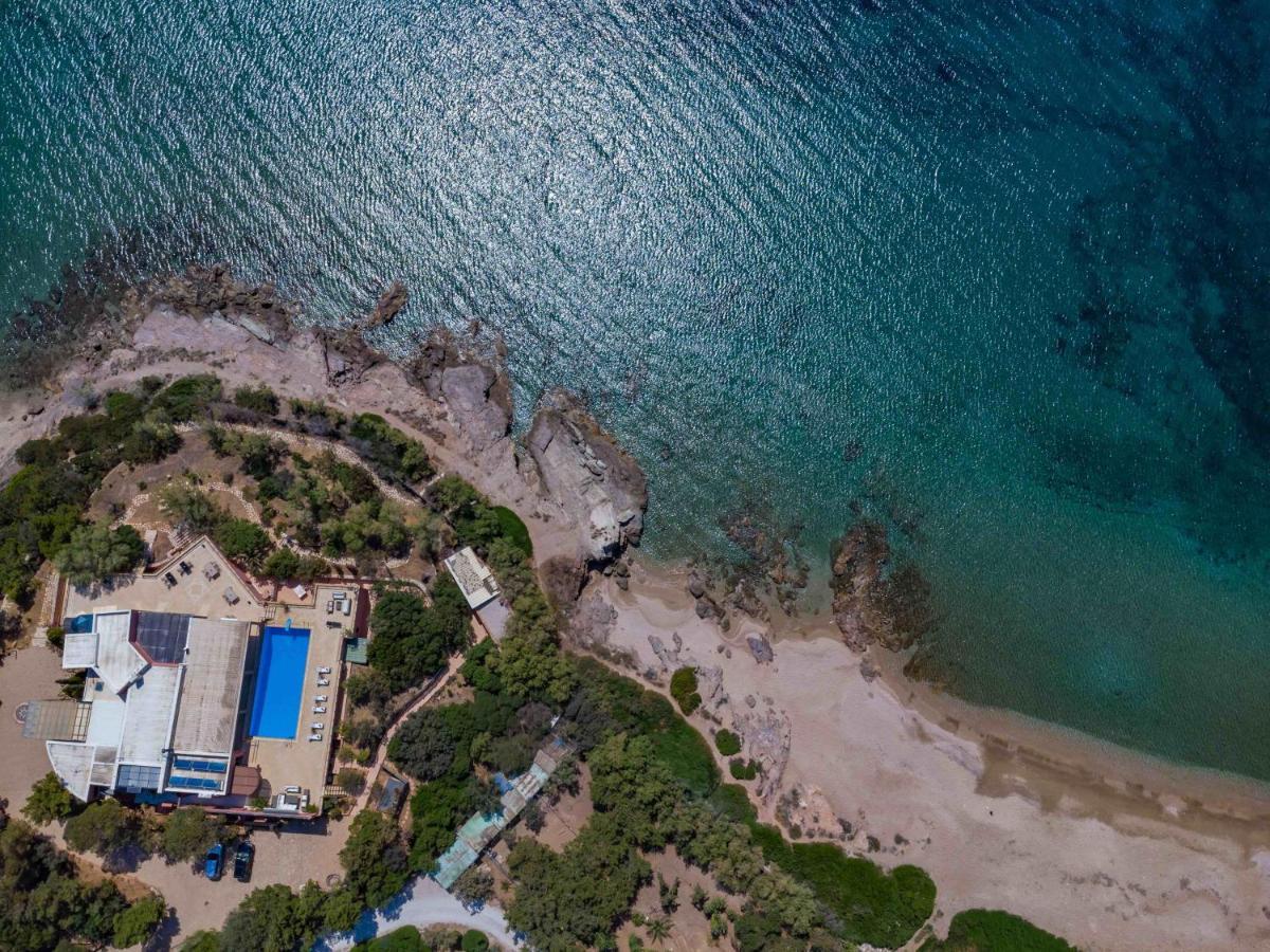 Black Diamond Beachfront Pool Villa Pasithea In Sounio, Athens Cap Cap Sounion Extérieur photo