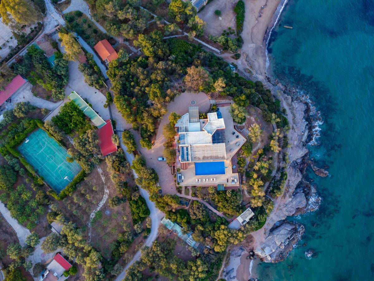 Black Diamond Beachfront Pool Villa Pasithea In Sounio, Athens Cap Cap Sounion Extérieur photo