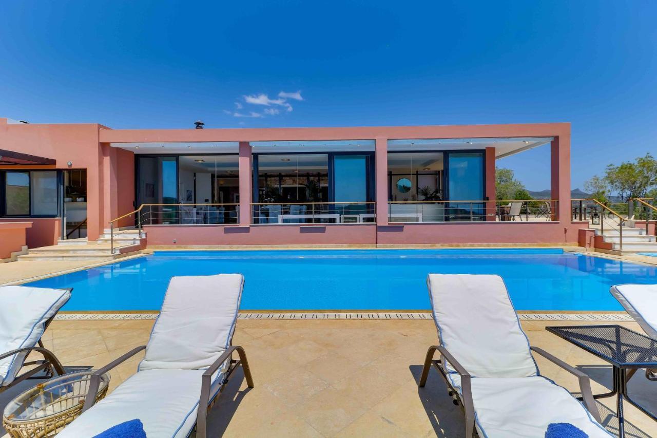 Black Diamond Beachfront Pool Villa Pasithea In Sounio, Athens Cap Cap Sounion Extérieur photo